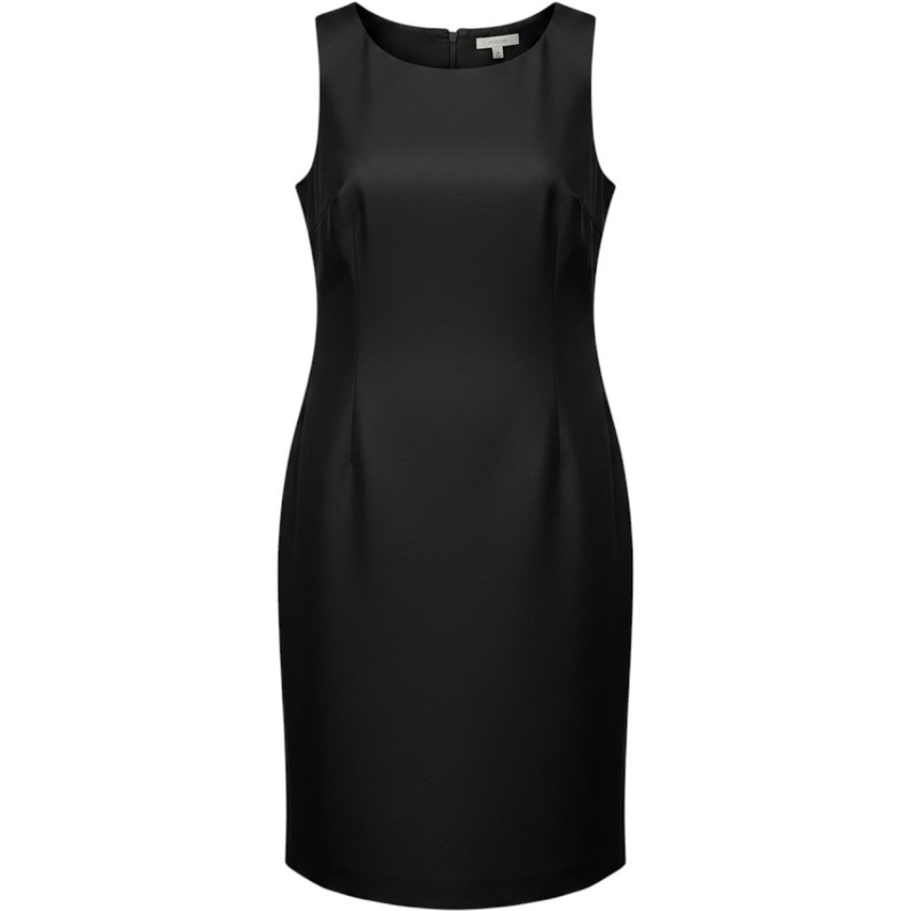Talbots | Dresses | Talbots Woman Black Silk Wool Blend Sleeveless Sheath Dress 8w Cocktail Shift